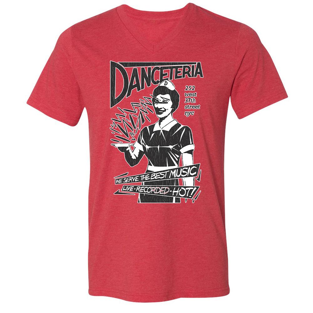 Unisex V-Neck T-Shirt - S95XHMPV - Heather Red - 5