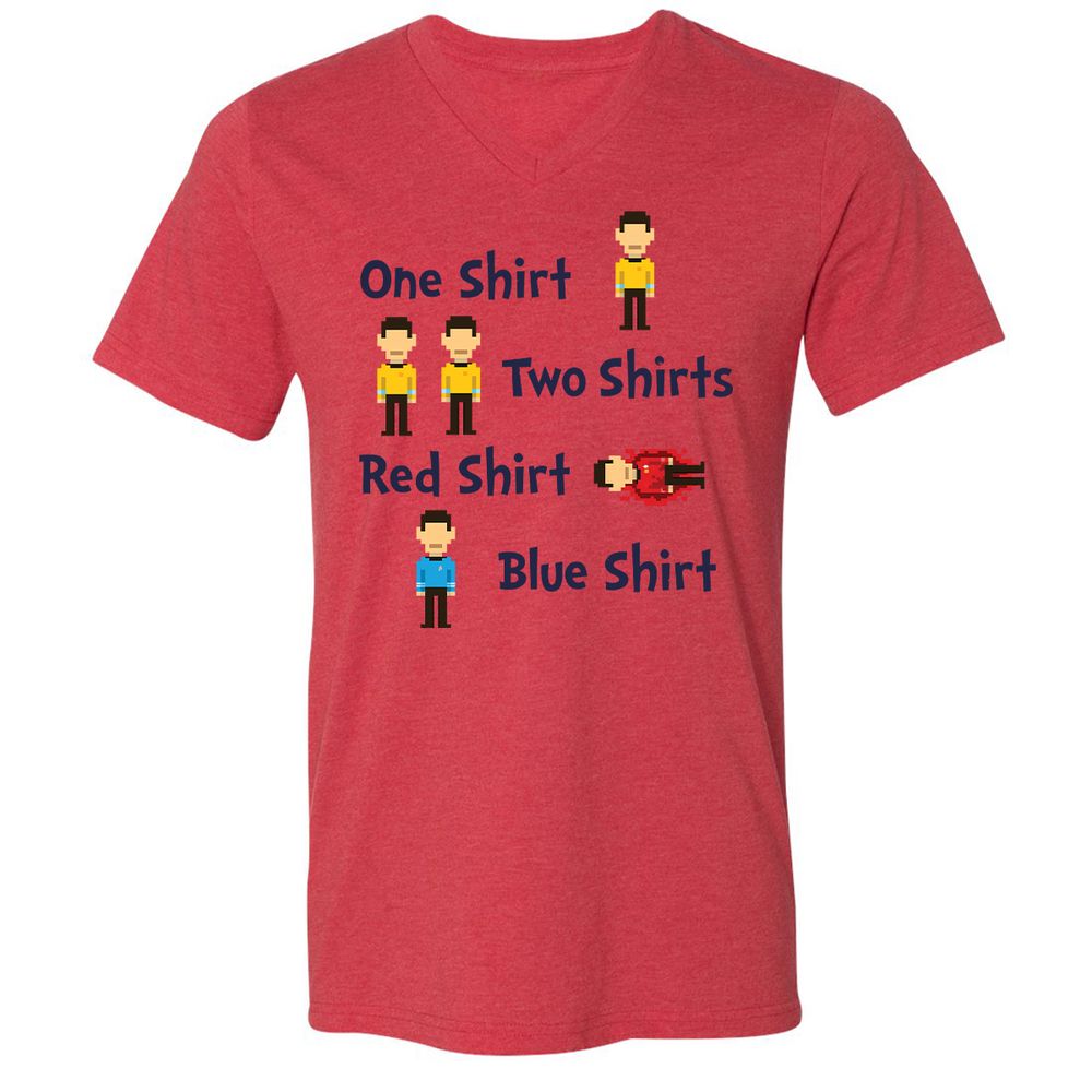 Red Shirt, Blue Shirt - Heather Red - 5