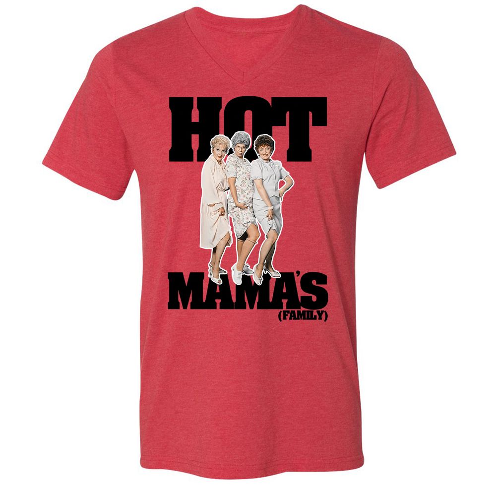 Unisex V-Neck T-Shirt - P75DFFQ7 - Heather Red - 5