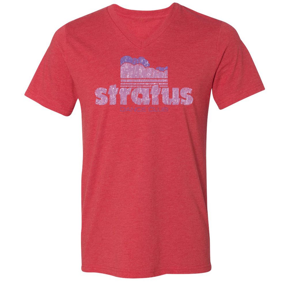Unisex V-Neck T-Shirt - 8HDRFAG9 - Heather Red - 5