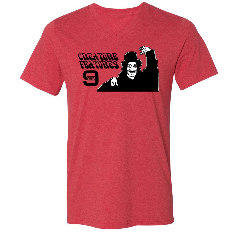 Unisex V-Neck T-Shirt - GYKBTRAL - Heather Red - 5