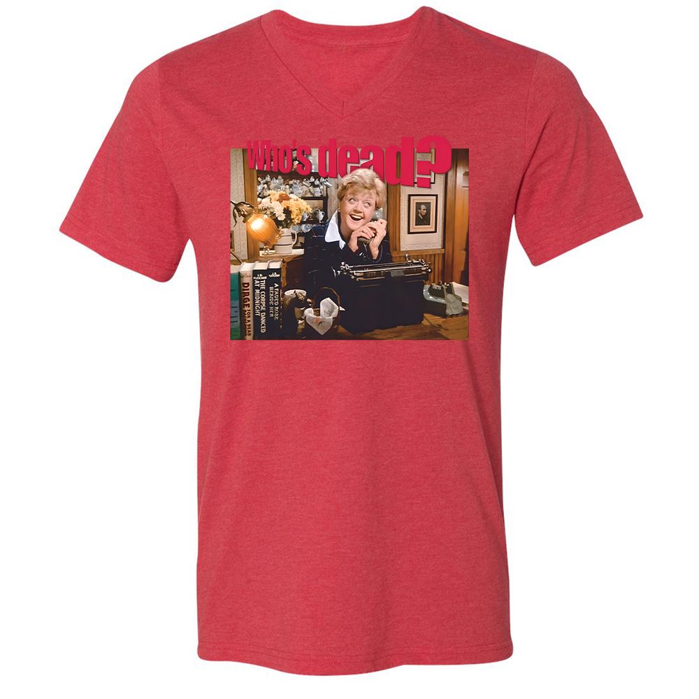 Unisex V-Neck T-Shirt - UB5ENW4S - Heather Red - 5