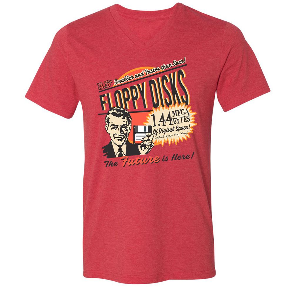 Floppy Disk Retro - Heather Red - 5
