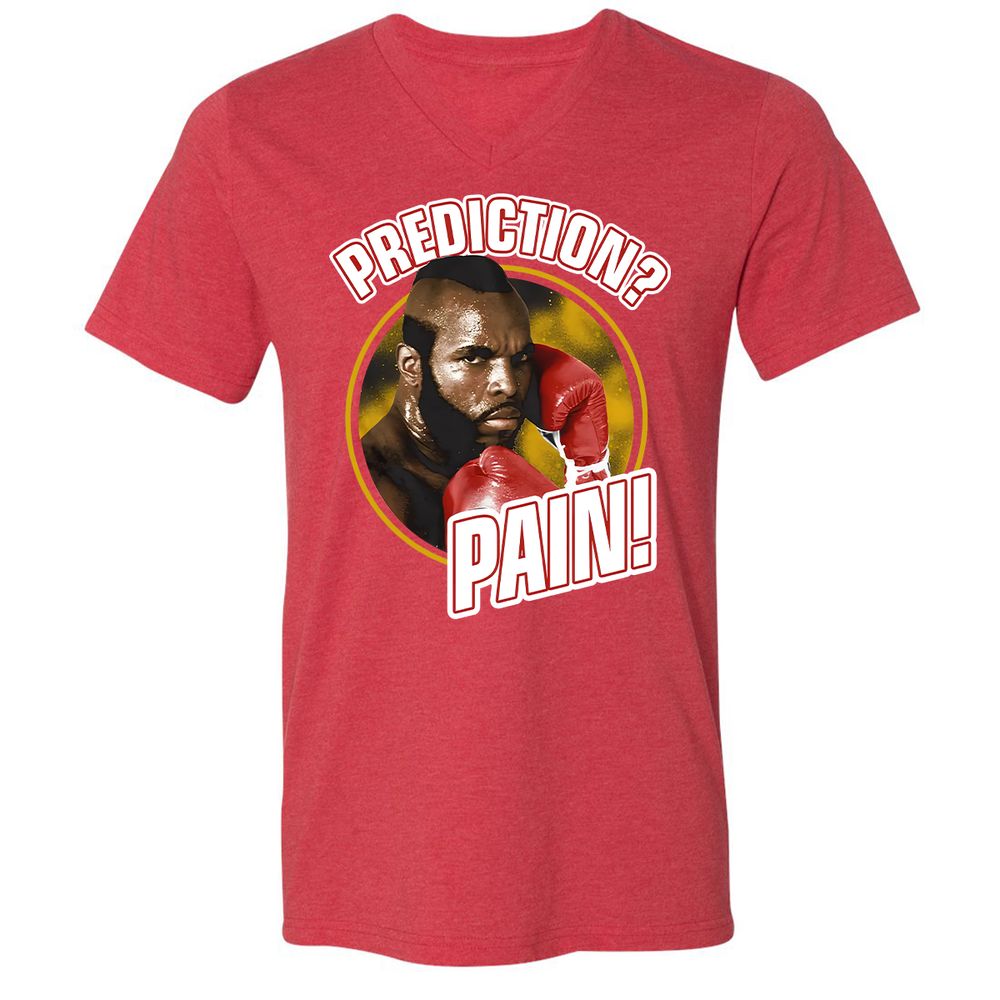 Unisex V-Neck T-Shirt - CCSXLU9P - Heather Red - 5
