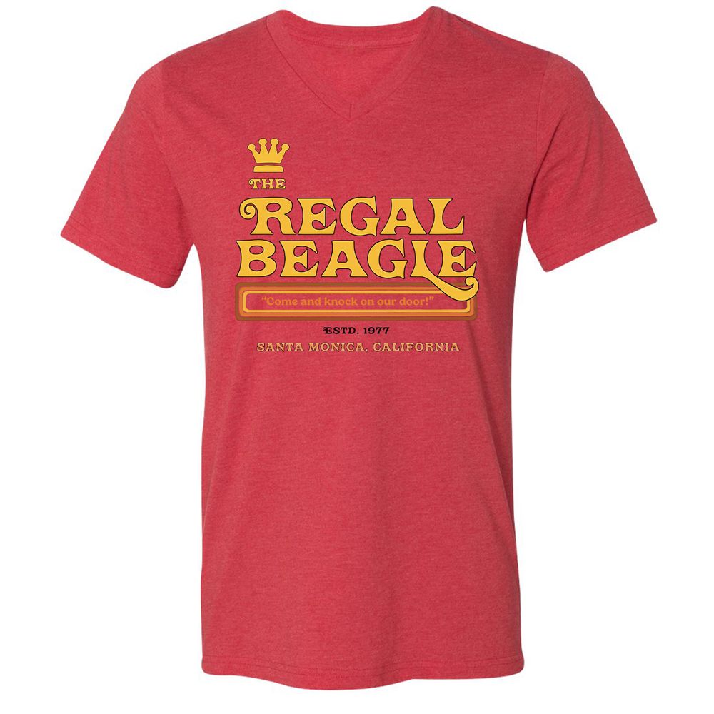Unisex V-Neck T-Shirt - WSK2H34M - Heather Red - 5