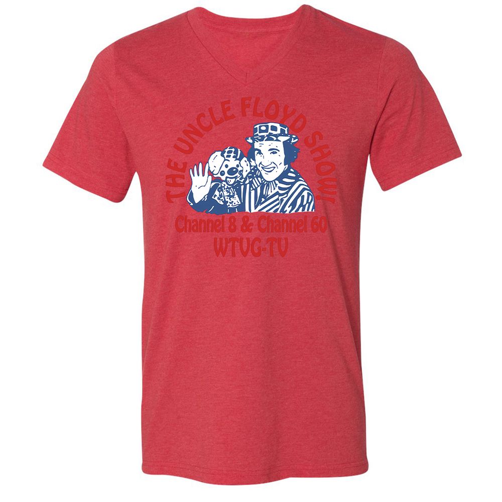 Unisex V-Neck T-Shirt - MMDVD4JZ - Heather Red - 5