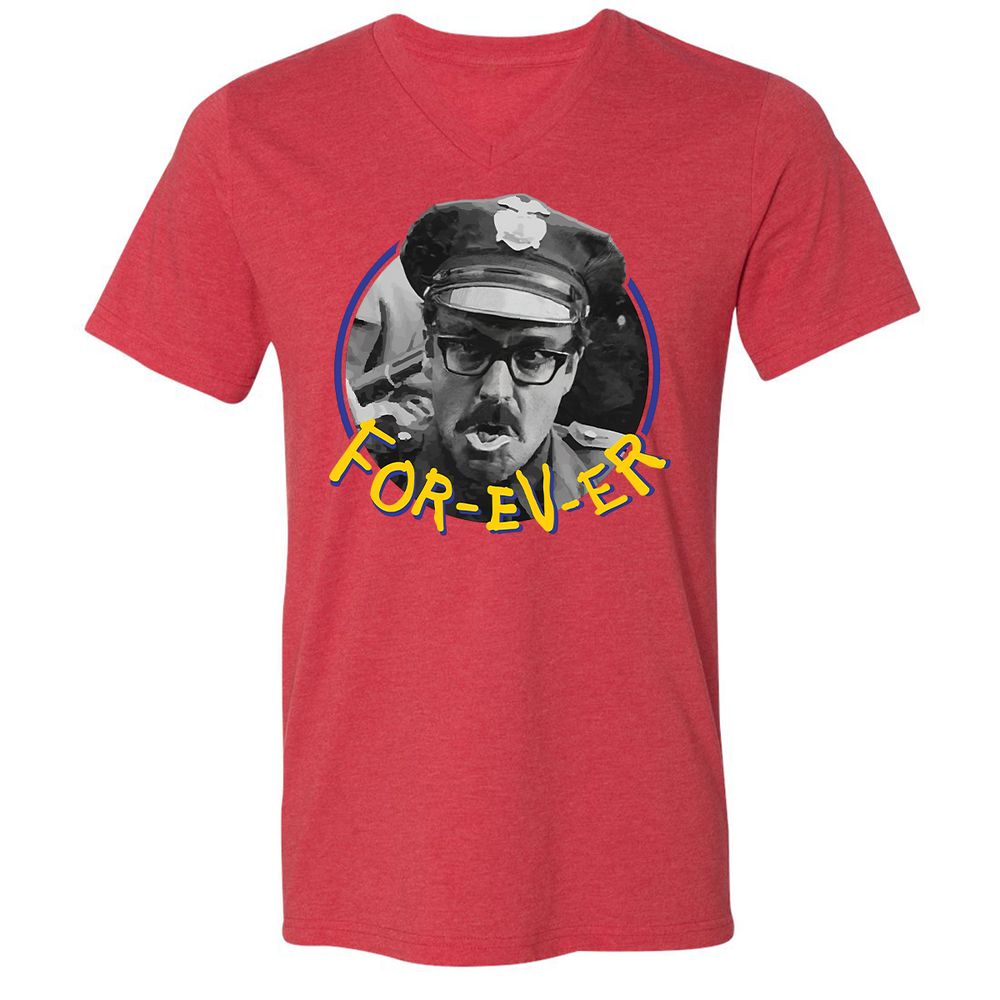Unisex V-Neck T-Shirt - MD6PWGUB - Heather Red - 5