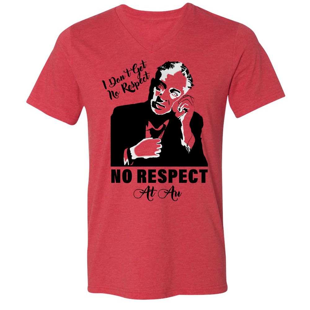 Unisex V-Neck T-Shirt - CRQJ9GZ1 - Heather Red - 5