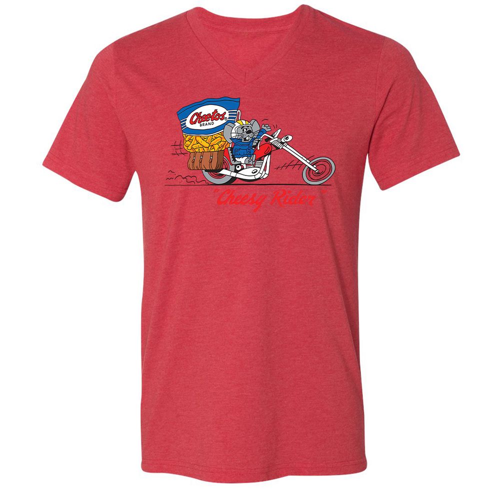 Unisex V-Neck T-Shirt - DQSQHPXT - Heather Red - 5