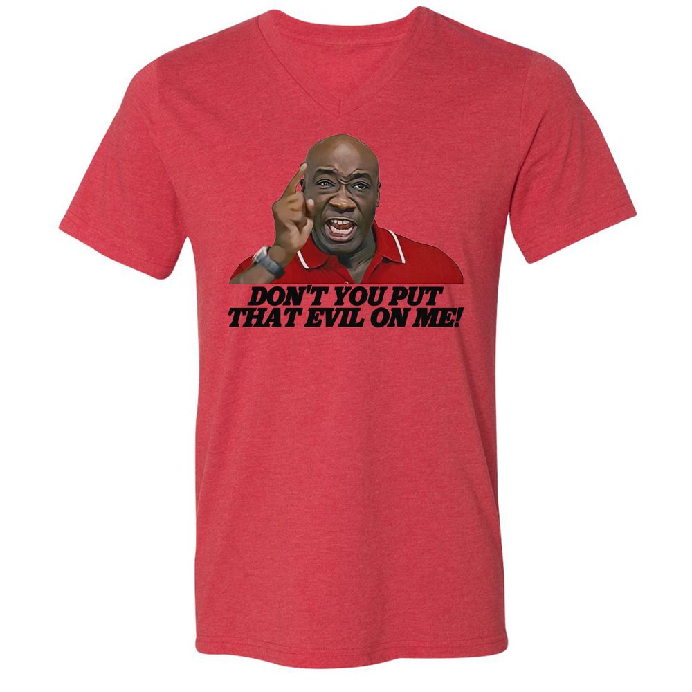 Unisex V-Neck T-Shirt - U8C1AWHK - Heather Red - 5