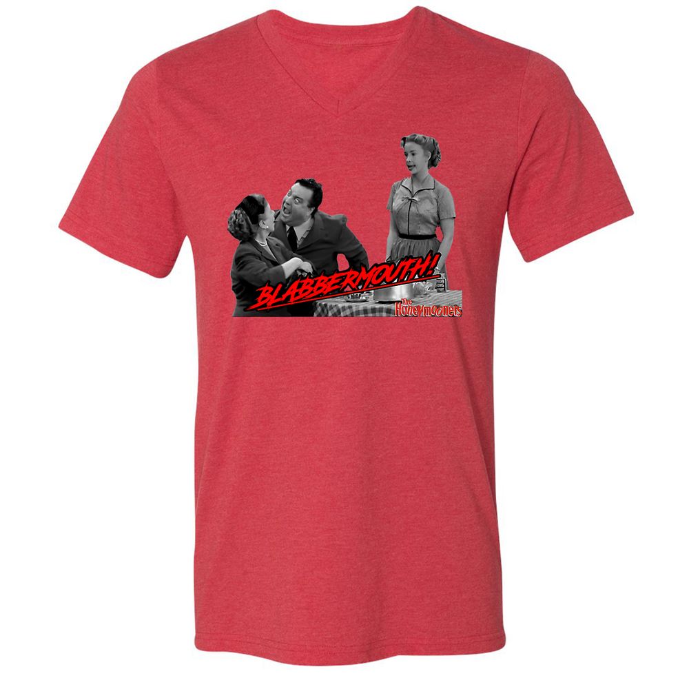 Unisex V-Neck T-Shirt - SEV29JN2 - Heather Red - 5