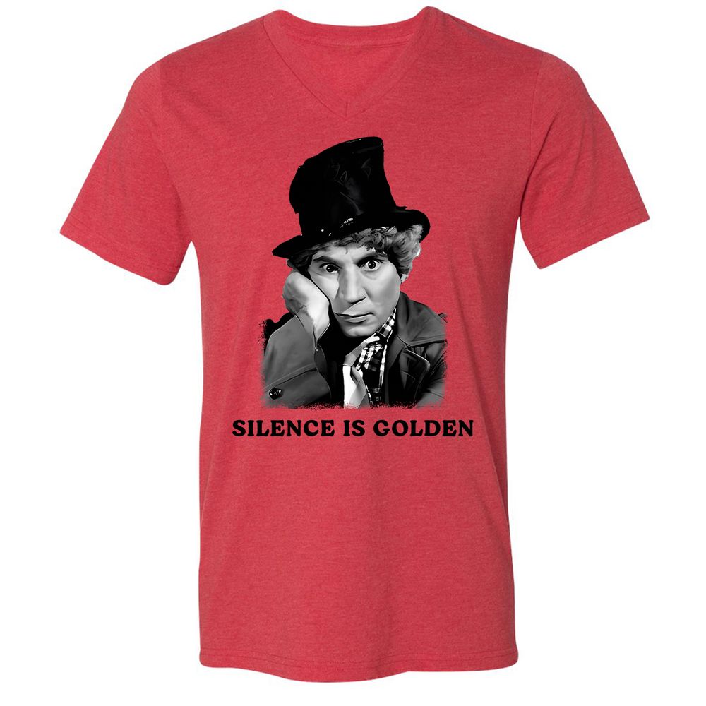Unisex V-Neck T-Shirt - ZMRZECET - Heather Red - 5