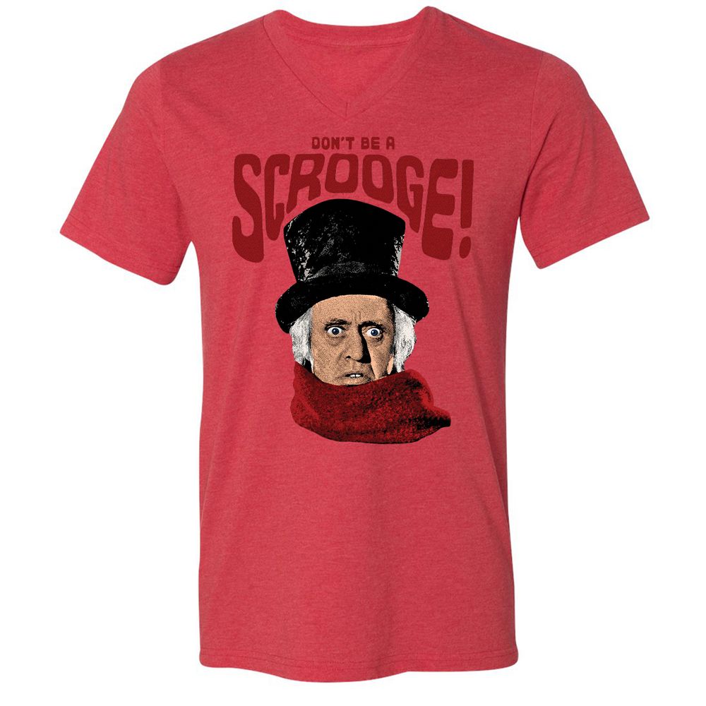 Unisex V-Neck T-Shirt - ZGYCX9JE - Heather Red - 5