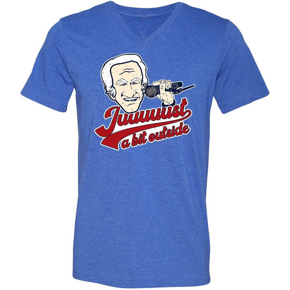 Unisex V-Neck T-Shirt - VJHZKPCZ - Heather True Royal - 5