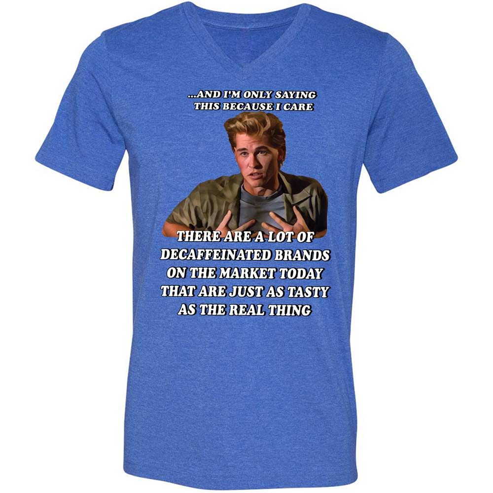Unisex V-Neck T-Shirt - XBHUR28S - Heather True Royal - 5