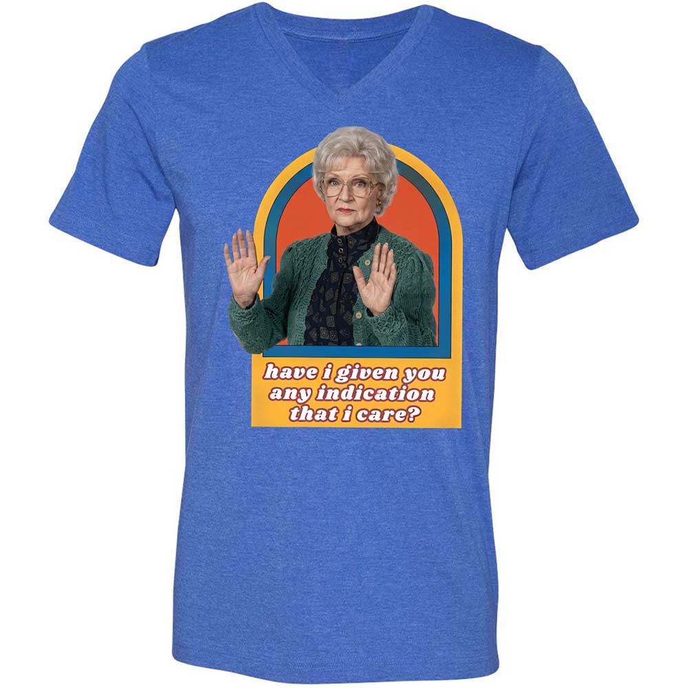 Unisex V-Neck T-Shirt - TWBVYZRT - Heather True Royal - 5