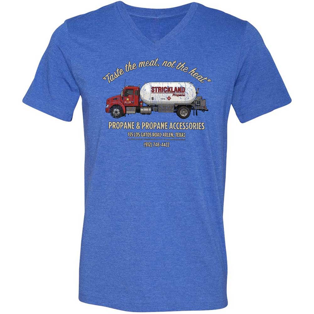 Unisex V-Neck T-Shirt - 2EKFUU34 - Heather True Royal - 5