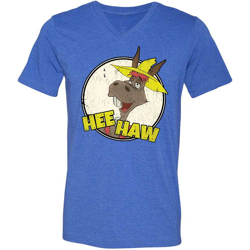 Unisex V-Neck T-Shirt - 188986X3 - Heather True Royal - 5