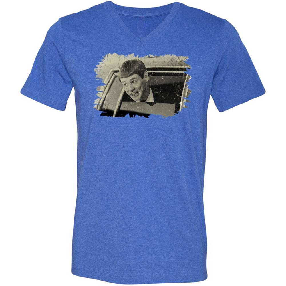 Unisex V-Neck T-Shirt - RSYFSQ8N - Heather True Royal - 5