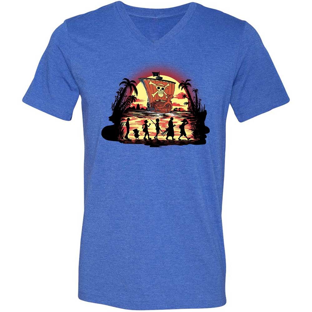 Unisex V-Neck T-Shirt - 94GAHYGS - Heather True Royal - 5