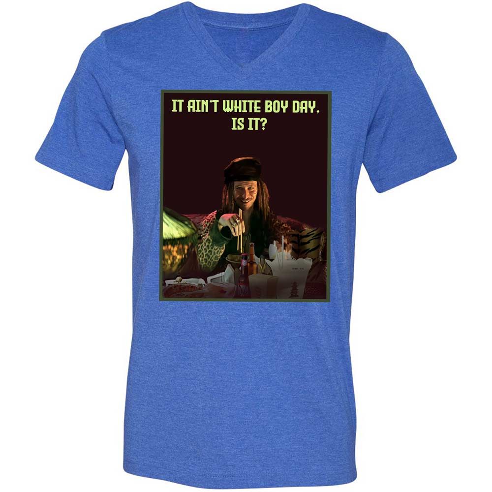 Unisex V-Neck T-Shirt - CJW72A76 - Heather True Royal - 5