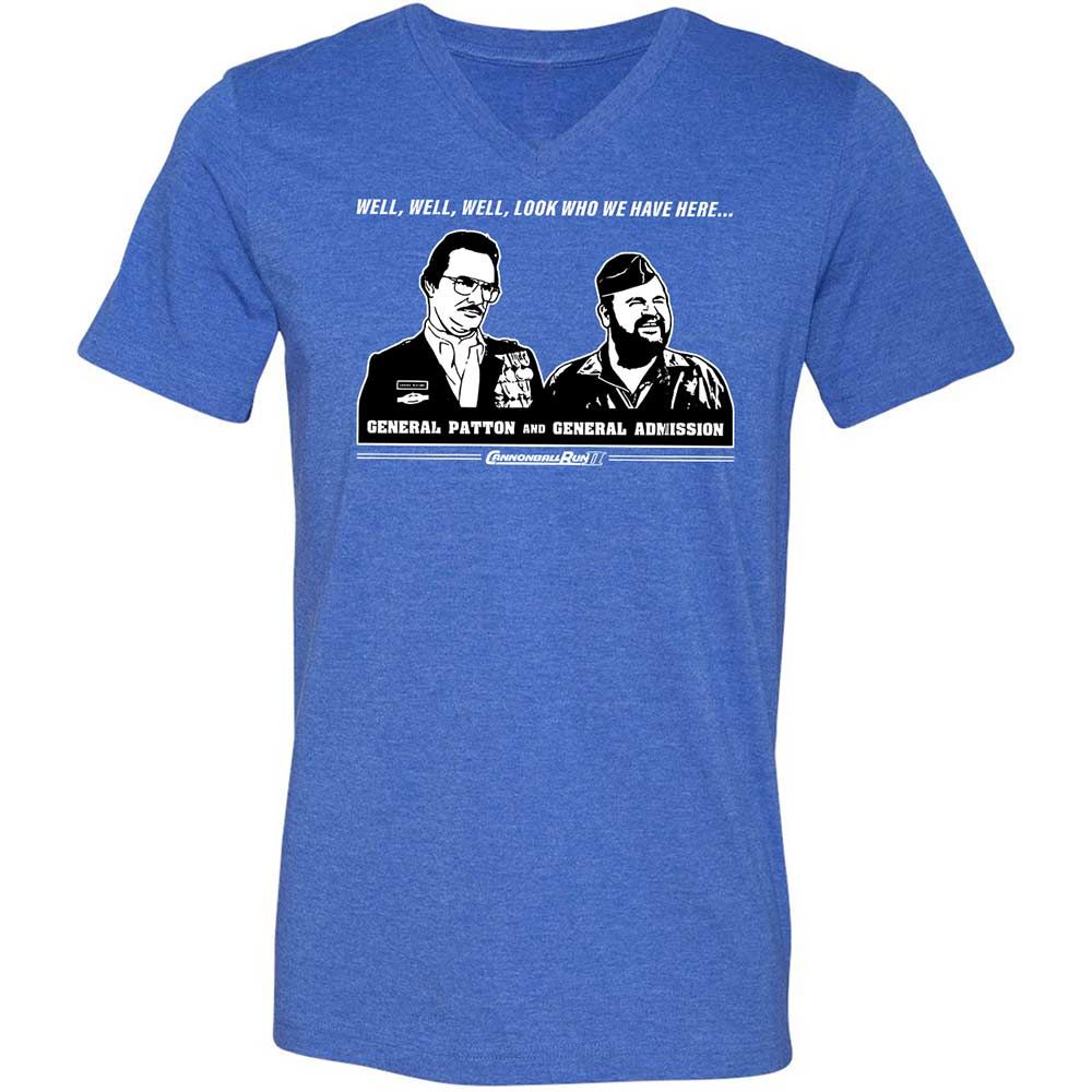 Unisex V-Neck T-Shirt - KND5NS4W - Heather True Royal - 5