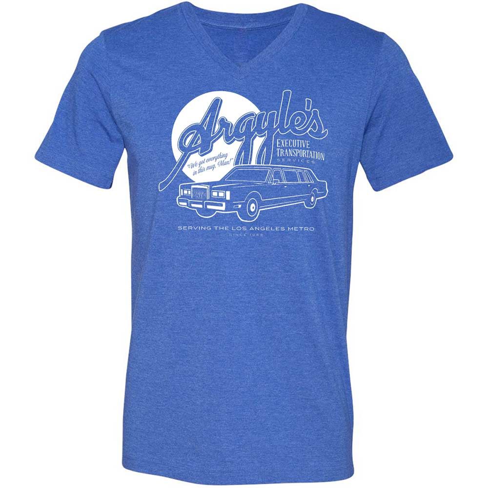 Unisex V-Neck T-Shirt - X8EWZHY6 - Heather True Royal - 5