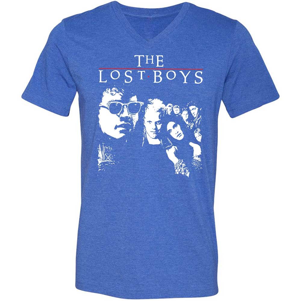 Unisex V-Neck T-Shirt - 187PTJEQ - Heather True Royal - 5