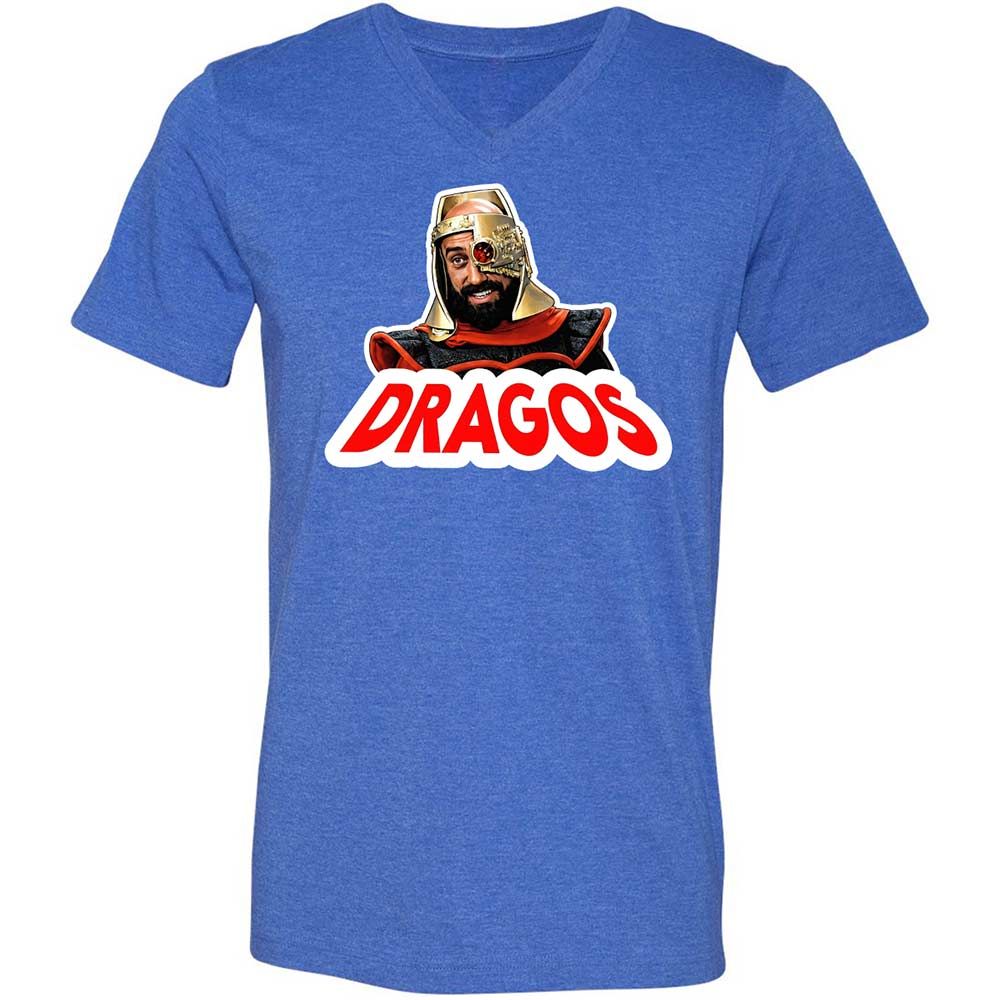 Unisex V-Neck T-Shirt - CNU6XPSE - Heather True Royal - 5