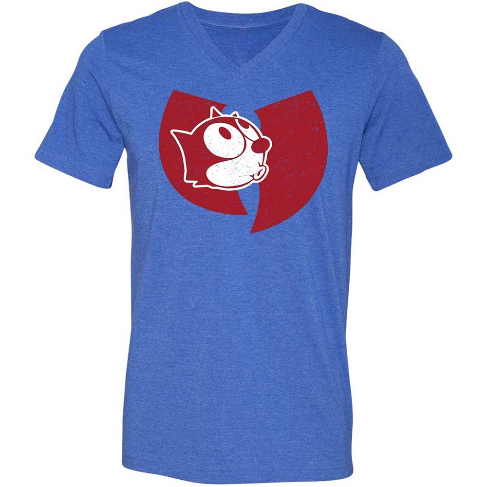 Unisex V-Neck T-Shirt - 3BATV7EP - Heather True Royal - 5