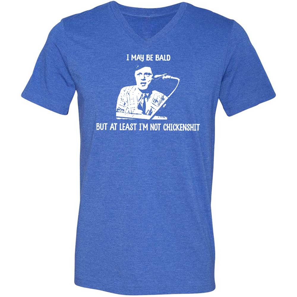Unisex V-Neck T-Shirt - 4UFTVSXE - Heather True Royal - 5