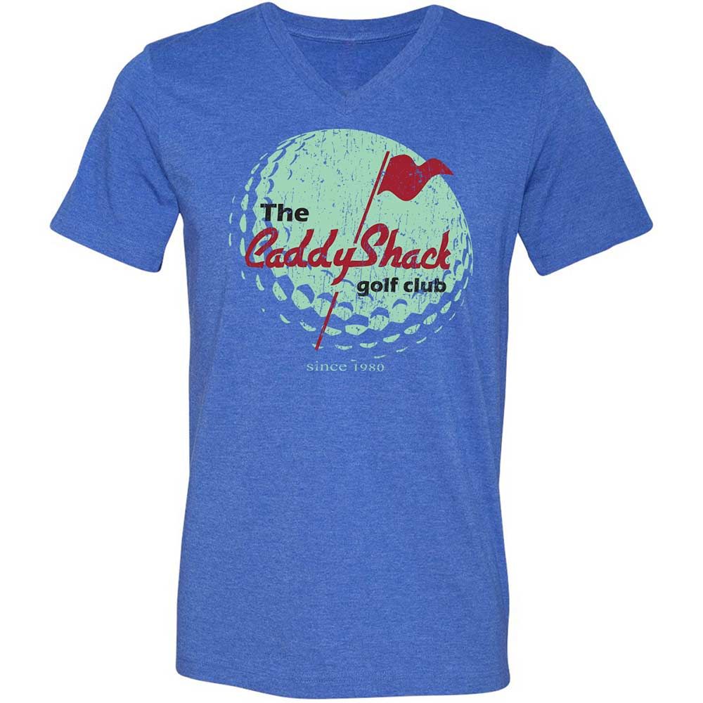 Unisex V-Neck T-Shirt - 4C7SKN67 - Heather True Royal - 5