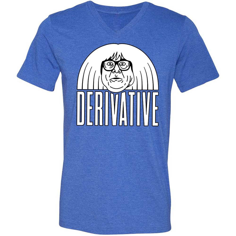 Unisex V-Neck T-Shirt - NCKZ2BPV - Heather True Royal - 5