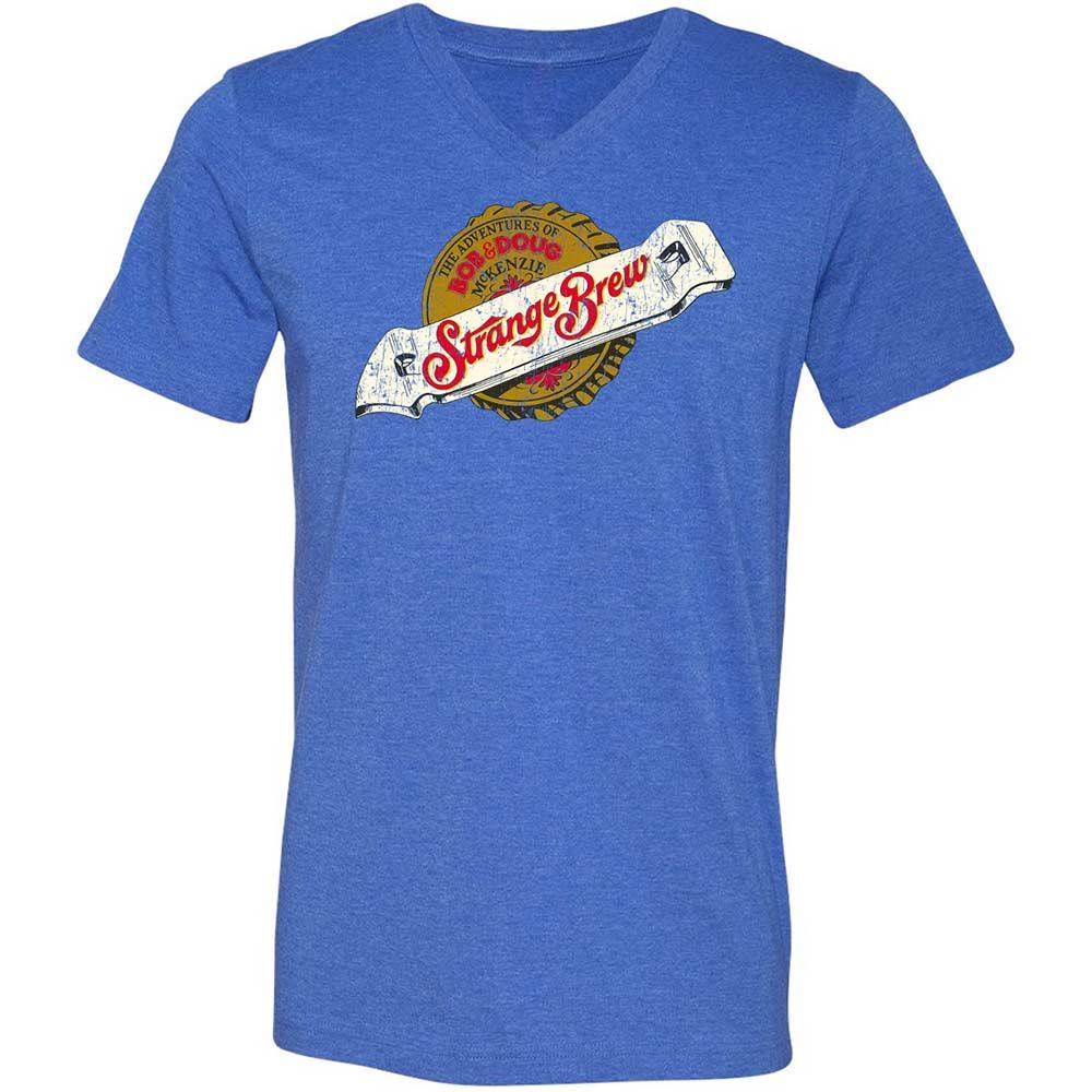 Unisex V-Neck T-Shirt - P4DHA5L4 - Heather True Royal - 5