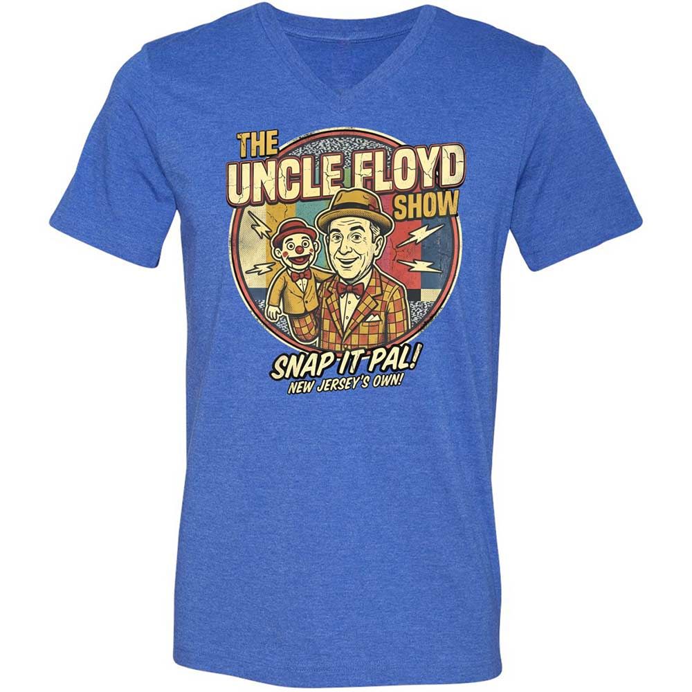 Unisex V-Neck T-Shirt - KGSH9SMS - Heather True Royal - 5