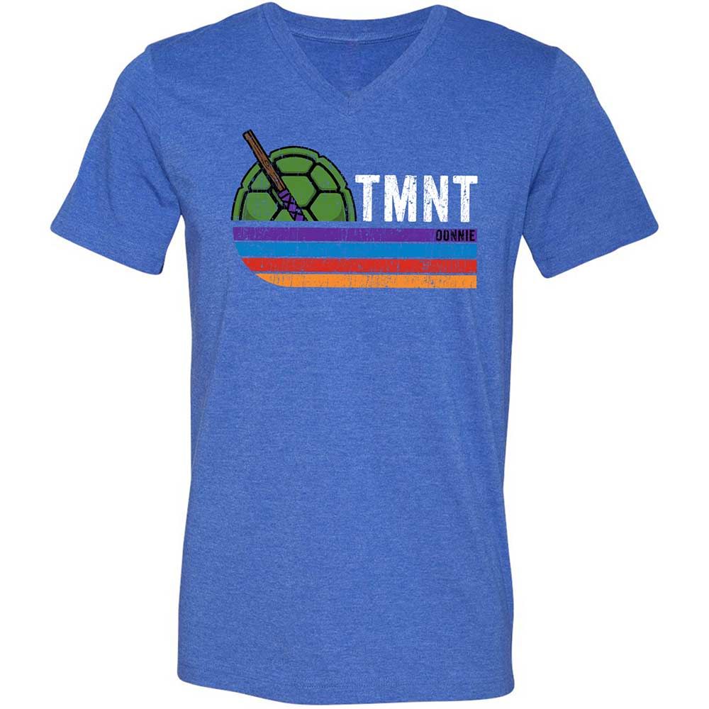 Unisex V-Neck T-Shirt - NZ6CC6HB - Heather True Royal - 5