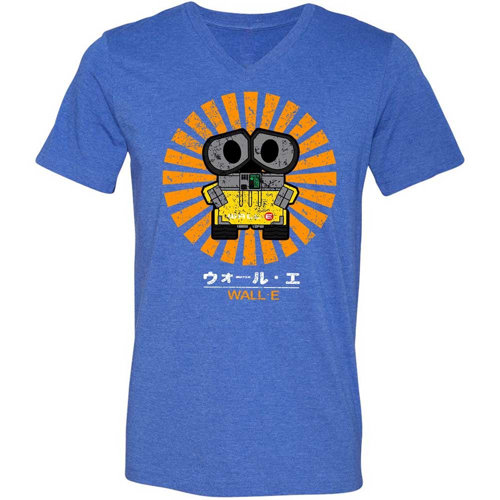 Unisex V-Neck T-Shirt - APSRELKE - Heather True Royal - 5