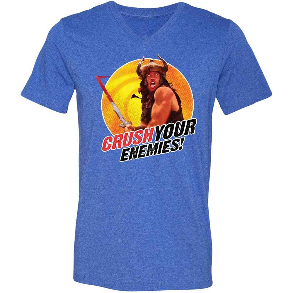 Unisex V-Neck T-Shirt - KTC9SBGY - Heather True Royal - 5