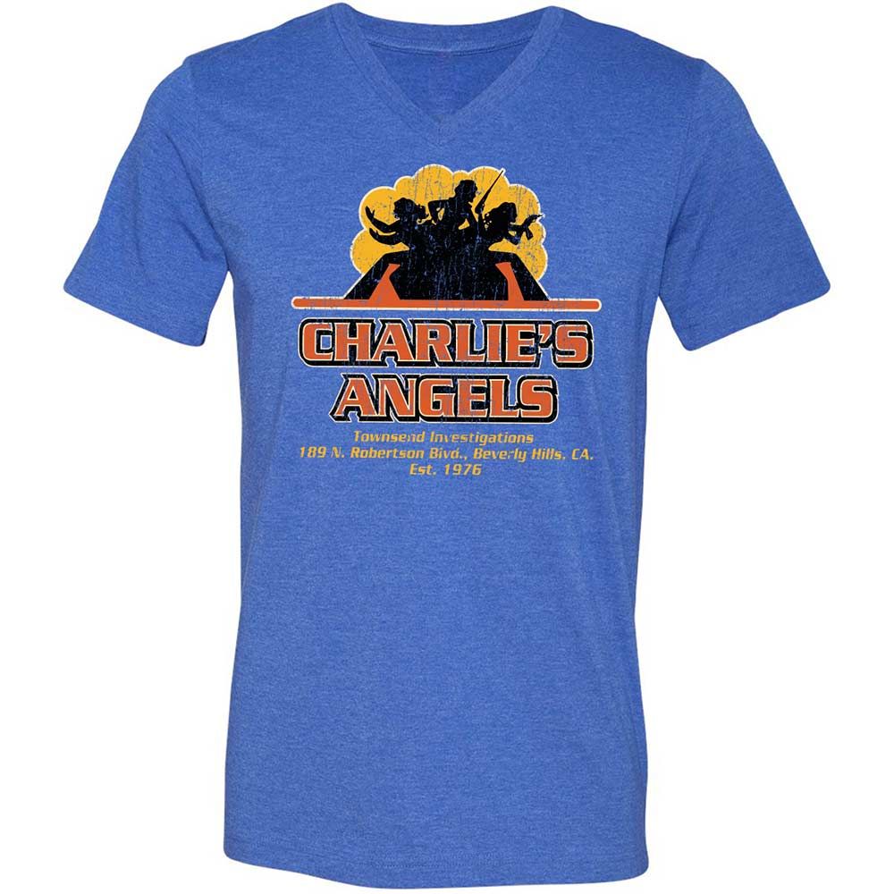 Unisex V-Neck T-Shirt - LRLC1GB7 - Heather True Royal - 5