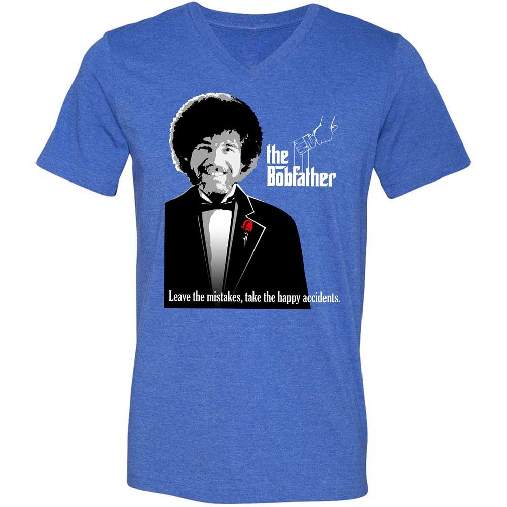 Unisex V-Neck T-Shirt - 7K6NTHNK - Heather True Royal - 5