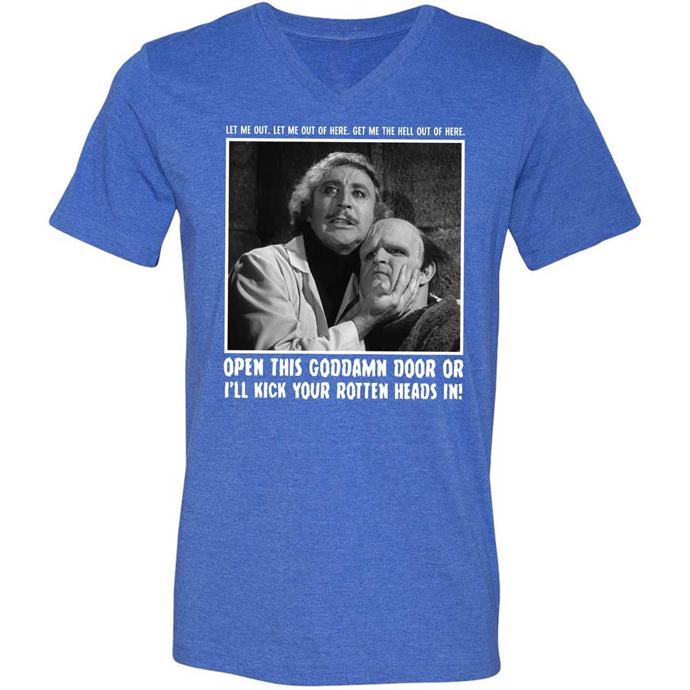 Unisex V-Neck T-Shirt - FU8ECDG2 - Heather True Royal - 5