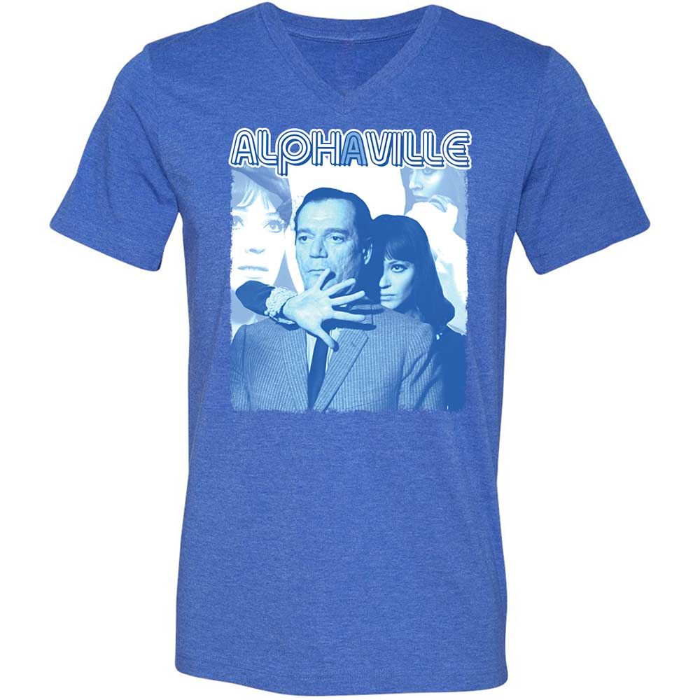 Unisex V-Neck T-Shirt - 5NZVBMGF - Heather True Royal - 5
