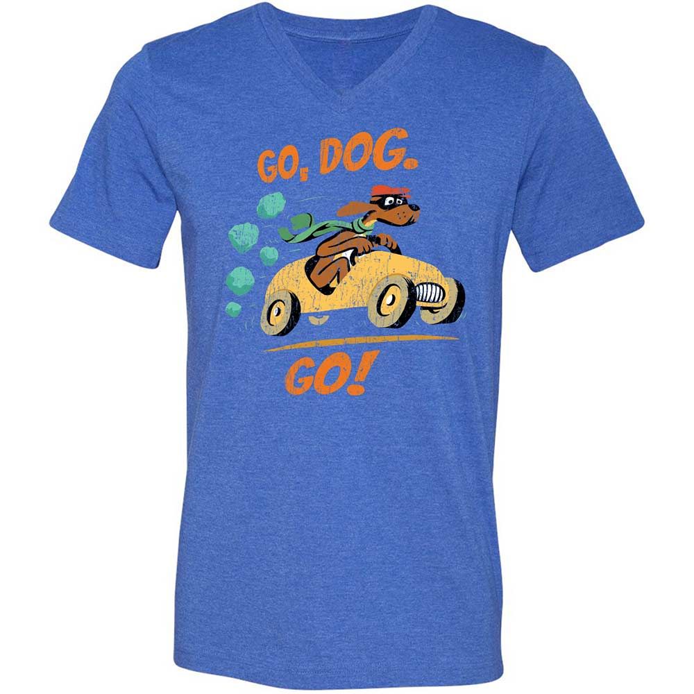 Unisex V-Neck T-Shirt - 8ZFN8ZY3 - Heather True Royal - 5