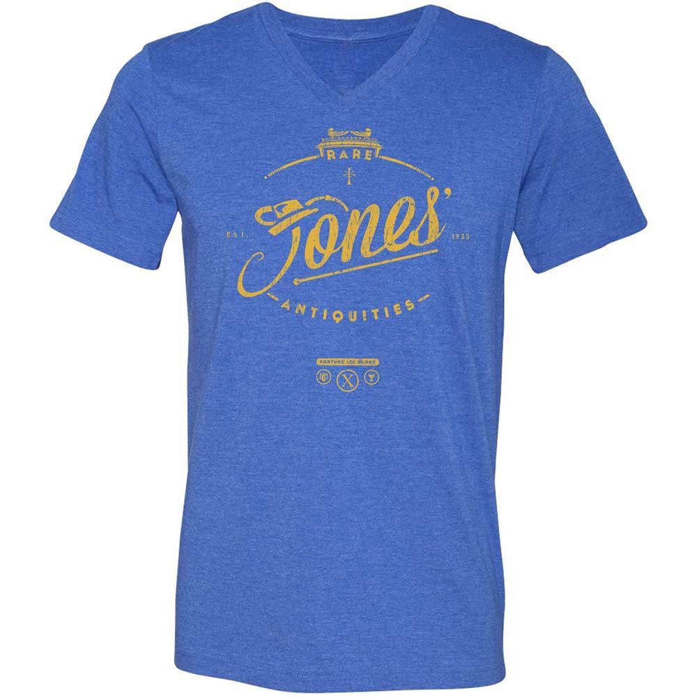 Unisex V-Neck T-Shirt - M6GULHET - Heather True Royal - 5
