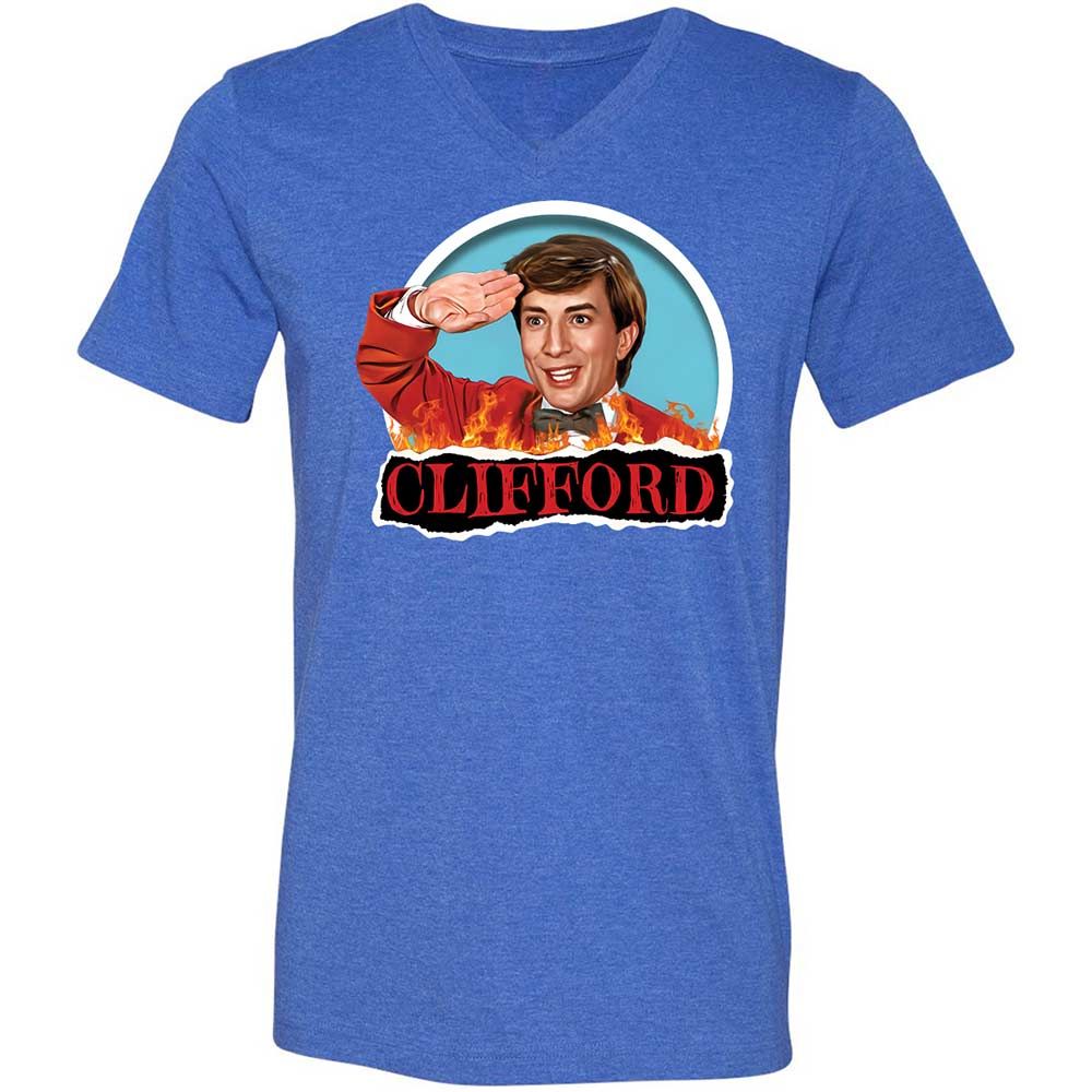 Unisex V-Neck T-Shirt - YJZTG1TV - Heather True Royal - 5