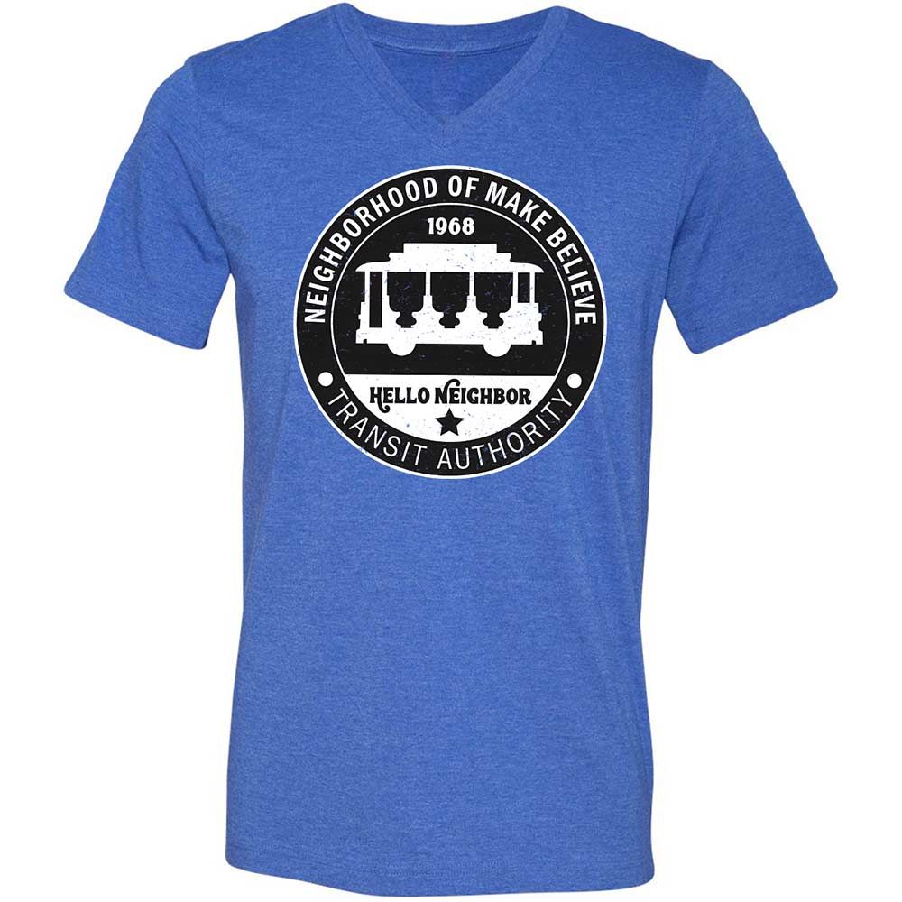 Unisex V-Neck T-Shirt - 91RW9GCB - Heather True Royal - 5