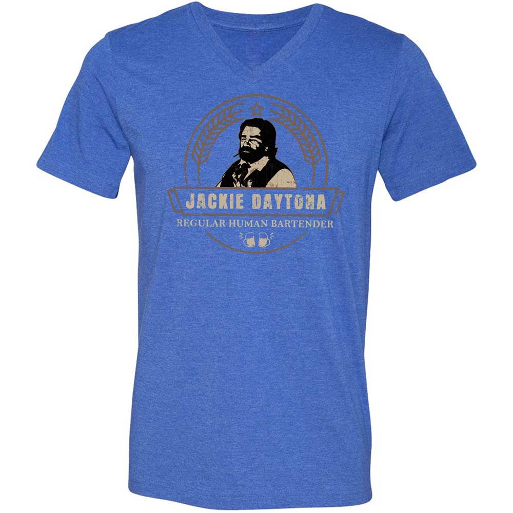 Unisex V-Neck T-Shirt - U41WMN4X - Heather True Royal - 5