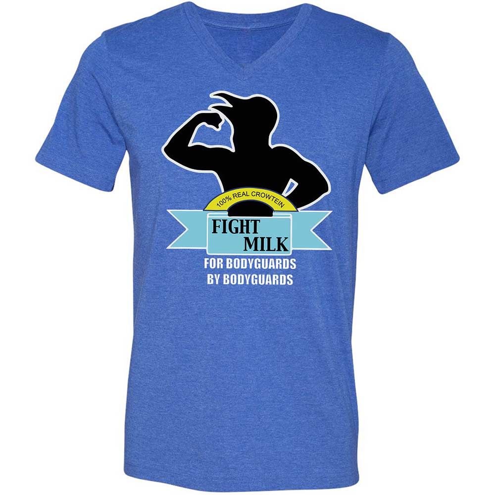 Unisex V-Neck T-Shirt - 6V6AVREN - Heather True Royal - 5
