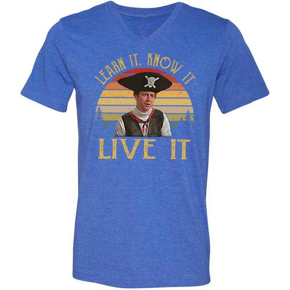Unisex V-Neck T-Shirt - 3GALM913 - Heather True Royal - 5