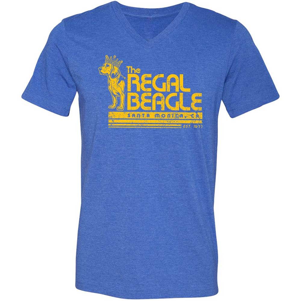 Unisex V-Neck T-Shirt - N3C58UKQ - Heather True Royal - 5